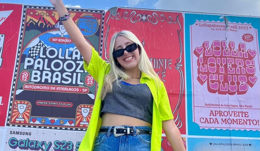 Natasha Panda: influenciadora sobre Lollapalooza e estreia na
